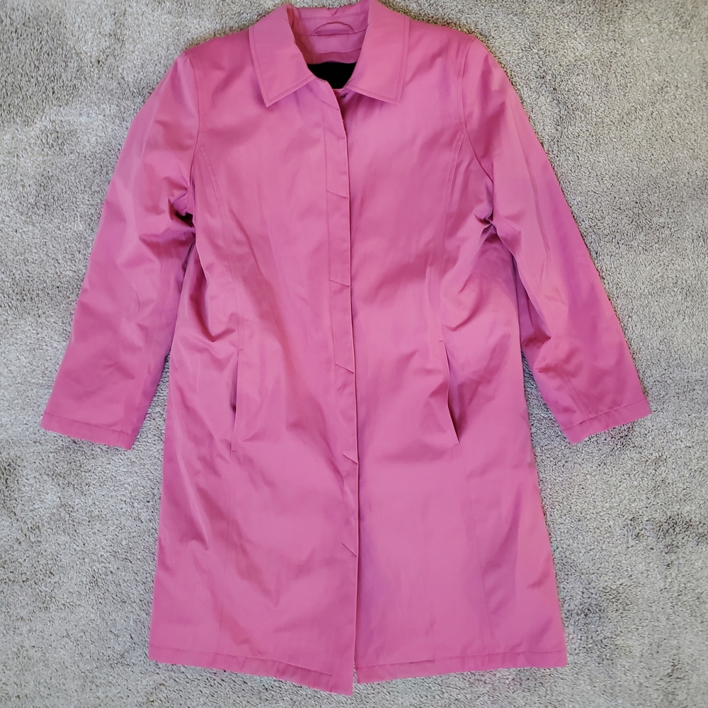 Worthington Women's Pink Trench Coat w/ Removable Fleece Liner - Petite Medium